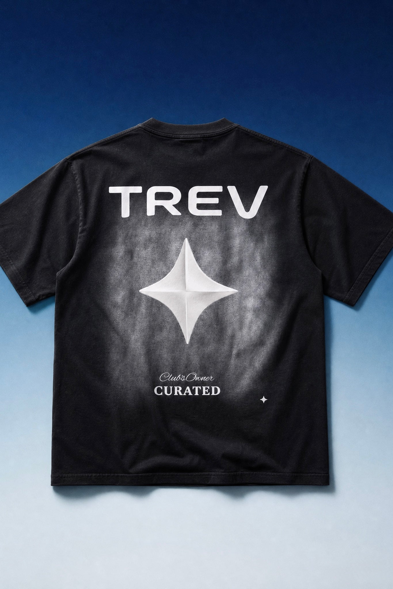 TREV Curated Unisex Club's Owner Vintage Patch Washed T-Shirt