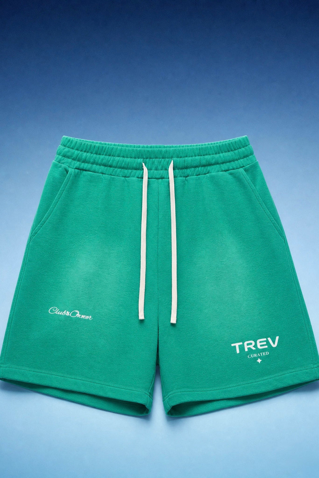 TREV Curated Unisex Club's Owner Sun Fade Raw Edge Short
