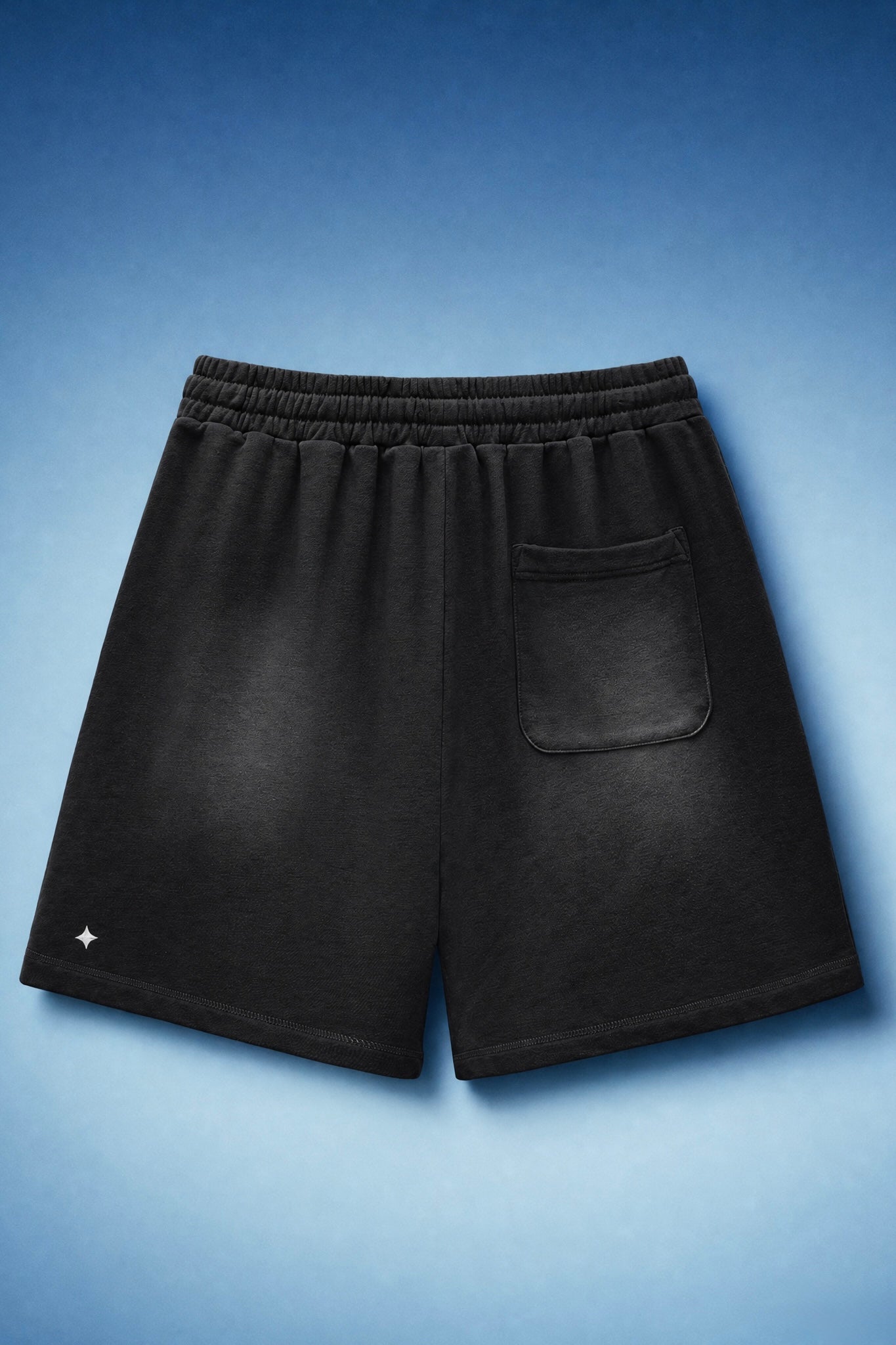 TREV Curated Unisex Club's Owner Sun Fade Raw Edge Short