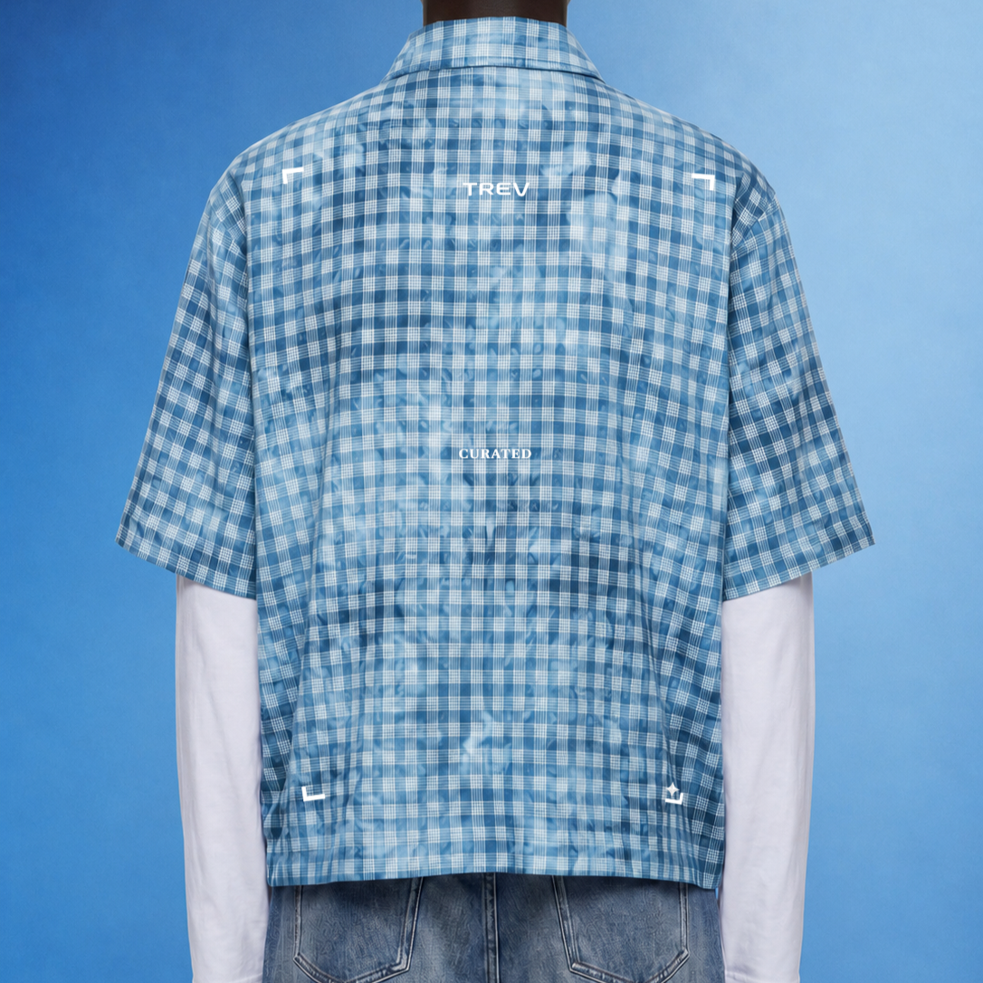 TREV Curated Unisex Acid Plaid Layers Sleeves Shirts