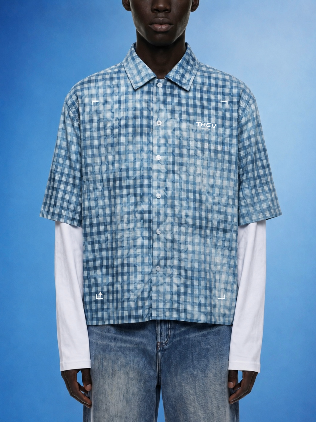 (PRE-ORDER) TREV Curated Unisex Acid Plaid Layers Sleeves Shirts