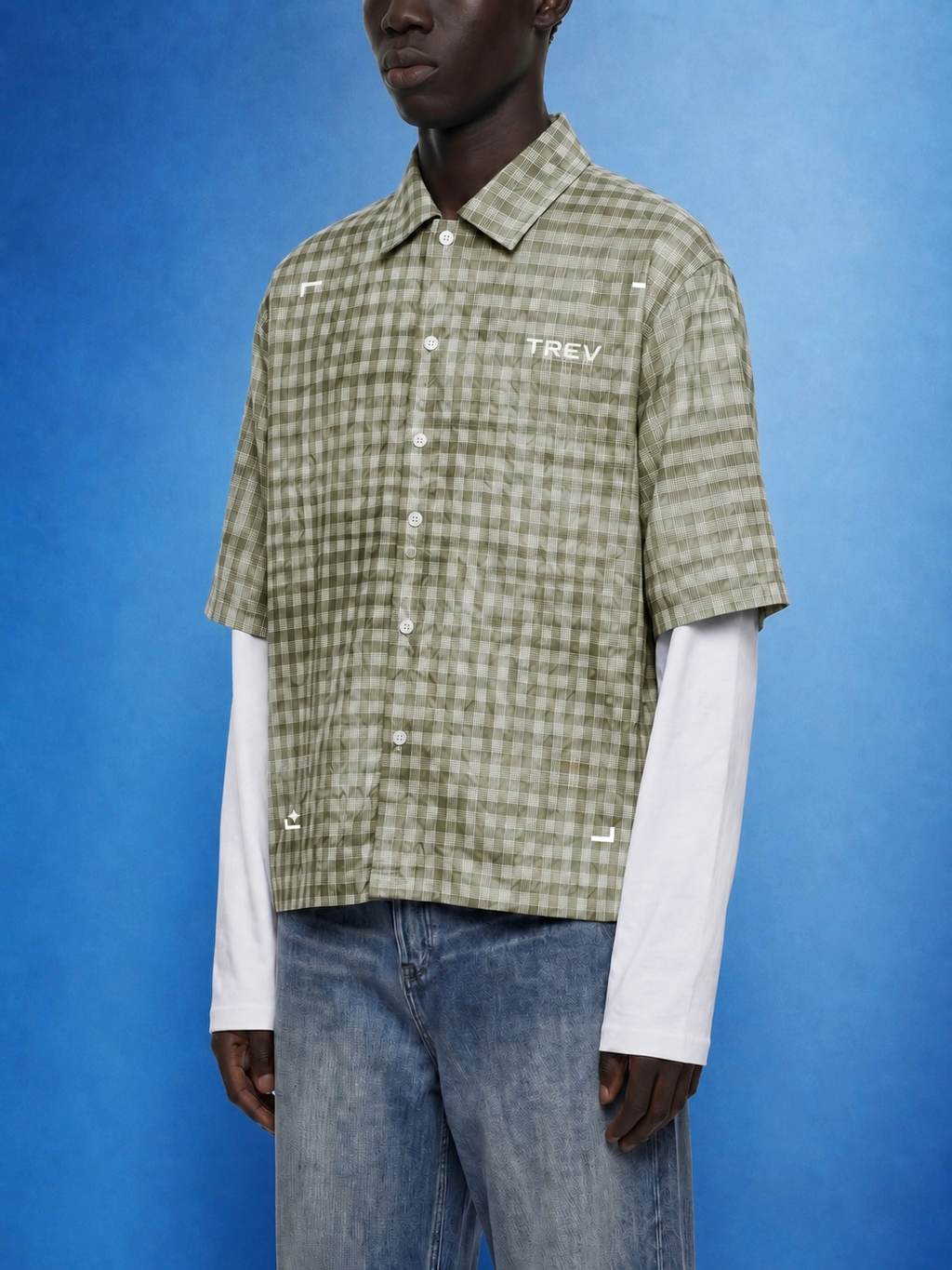 (PRE-ORDER) TREV Curated Unisex Acid Plaid Layers Sleeves Shirts